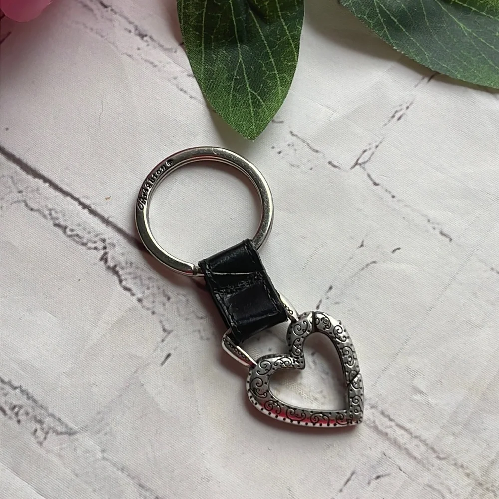 Vintage Brighton heart keychain